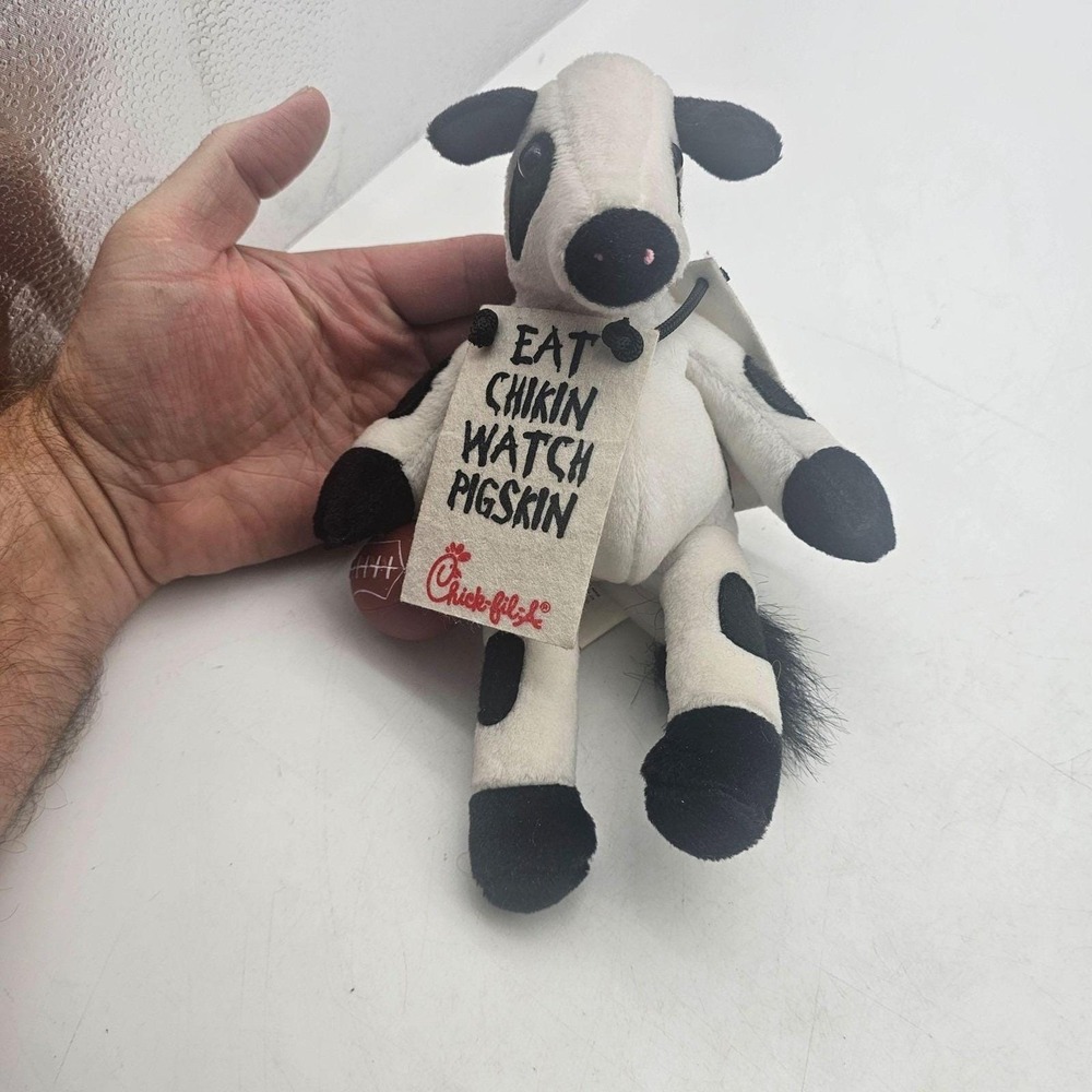 RARE Chick-fil-A Cow Plush Tennessee Vols GO VOLZ Football Watch Pigskin NCAA